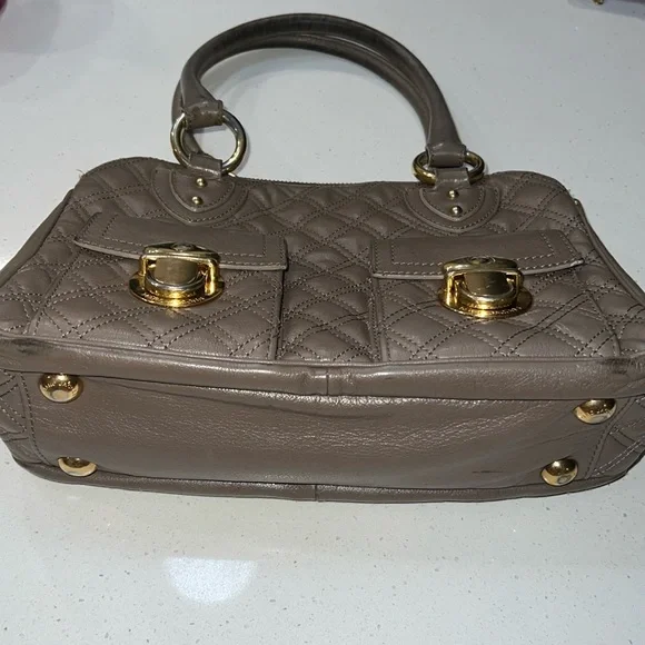 Marc Jacobs Blake Quilted Venetia Satchel Handbag. Italian Leather. Puffer AUTH - Picture 14 of 17